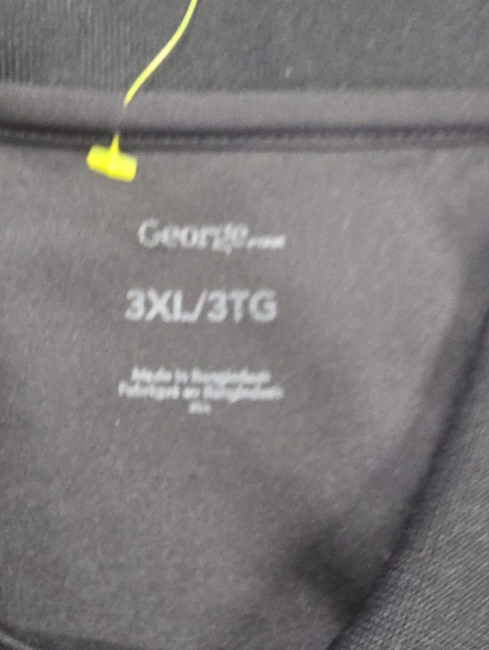 George Charcoal Polo with Black Collar - Size 3XL - Picture 3 of 6